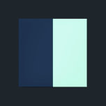 Sailor Blue och Mint Canvastryck<br><div class="desc">Sailor Blue och Mint är en coola och en oväntad kombination av färg som fungerar i konflikt. Isig mint är färsk, fräschig och i hög grad trendlös och drar till sig ett marint färg som är djupt, rik och nedsänkt. När de konvergerar är resultatet intressant och elegant. Den här paletten...</div>