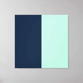 Sailor Blue och Mint Canvastryck