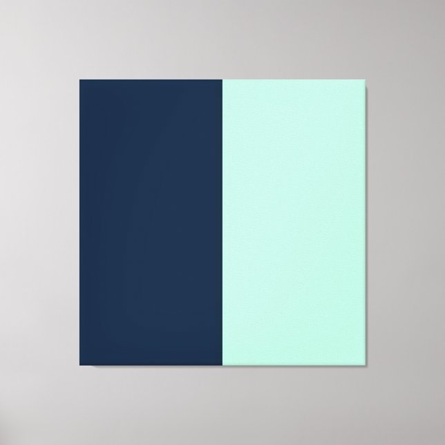 Sailor Blue och Mint Canvastryck (Framsida)