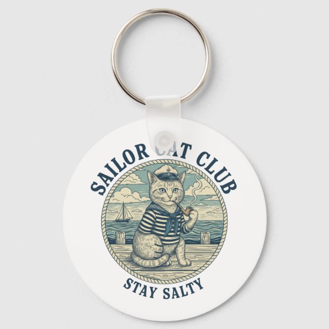 Sailor Cat Club Nyckelring (Framsida)