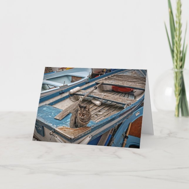 Sailor Cat - hälsningskort Kort (Framsida)