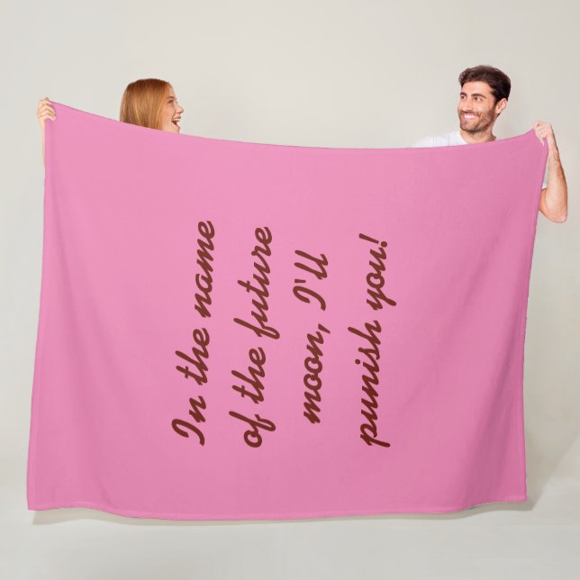 Sailor chibi måne, stor filt för fleece (På plats)