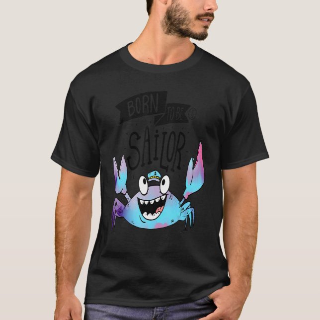 Sailor Crab Seafood Animal T Shirt (Framsida)