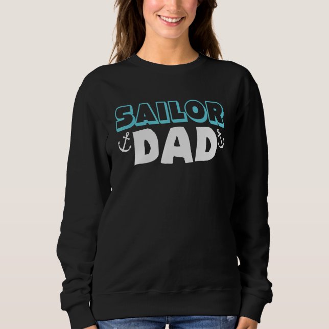 Sailor Dad Daddy Regatta Sailboat Seaman Boat Sail T Shirt (Framsida)