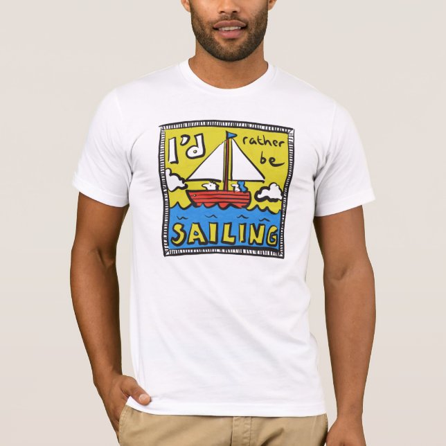 Sailor eller Yachtsman Roligt T Shirt (Framsida)