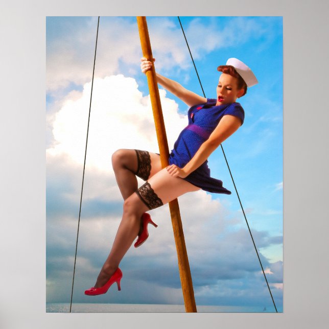 Sailor Girl Pinup Poster (Framsidan)