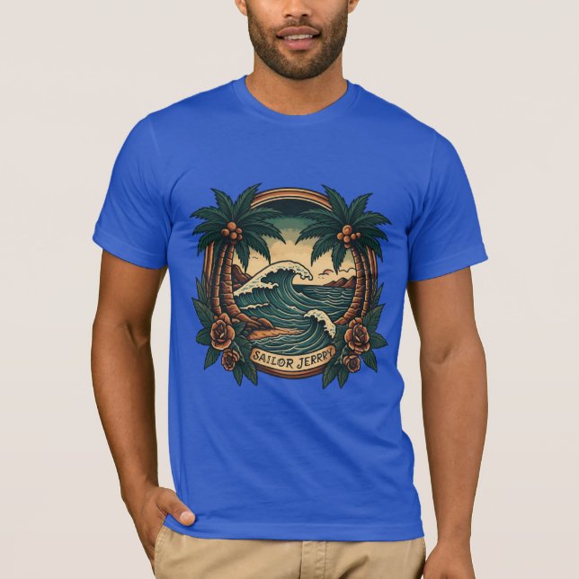 Sailor Jerry-Inspired T-Shirt-design T Shirt (Framsida)