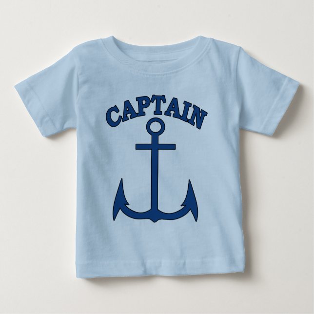 Sailor Kapten Blue Anchor Pojke T-shirt (Framsida)