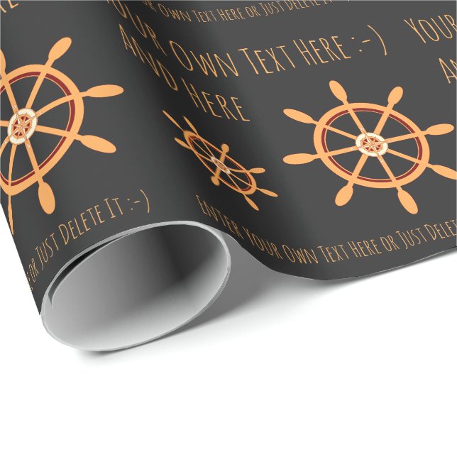 Sailor Kapten Boots Owner Personal Gift-mall Presentpapper (Rullad Hörn)