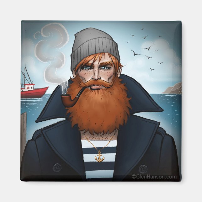 "Sailor" Magnet av Glen Hanson (Framsidan)