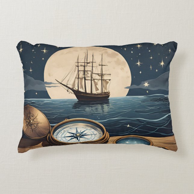 Sailor måne prydnadskudde (Framsidan)