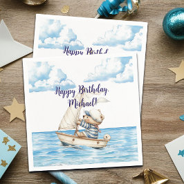 Sailor Nalle Birthday Pappersservett