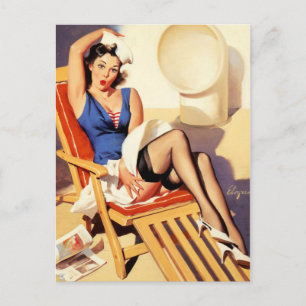 Sailor Pin-Up Vykort