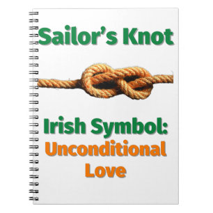 Sailor’s Knot Irish Symbol: Ovillkorligt Kärlek av Anteckningsbok