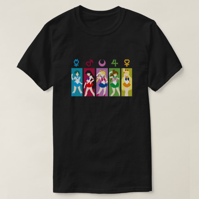 Sailor Senshi Classic T Shirt (Design framsida)