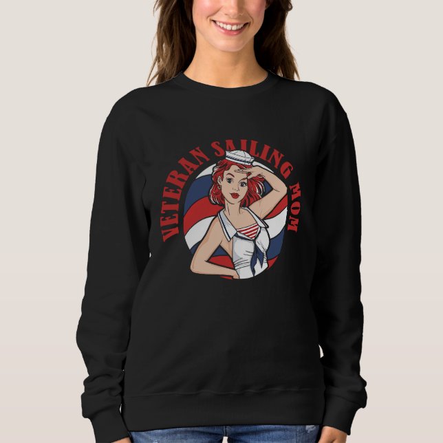Sailor Veteran Captain Sailboat  Boat Sailing Mom T Shirt (Framsida)