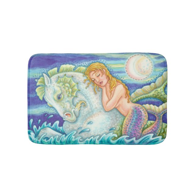 Sailor's Dream Sjöjungfru SMALL BATH MAT Merhorse Badrumsmatta (Framsidan)