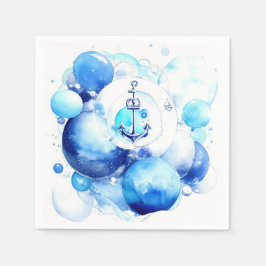 Sailor's Journey Nautical Boy Baby Shower Pappersservett