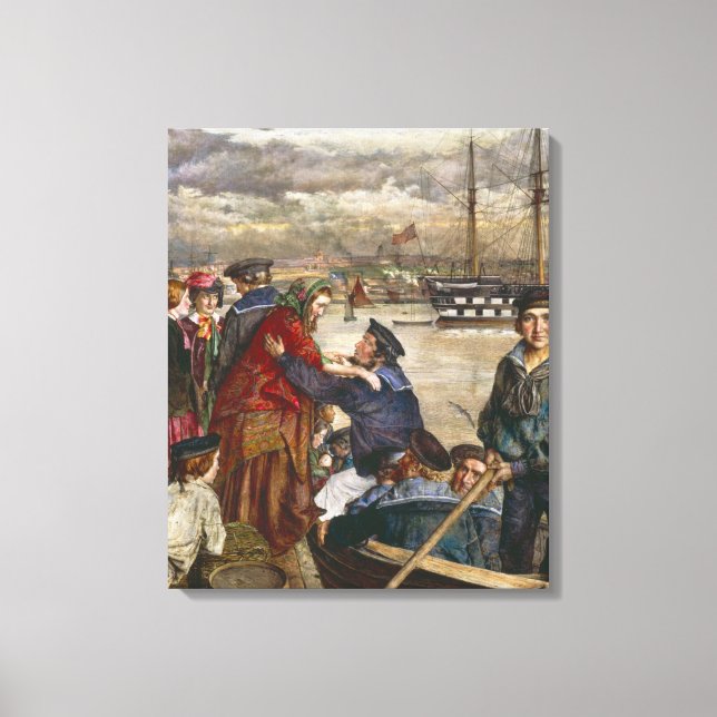 Sailors Sweethearts and Wives (av John Lee) Canvastryck (Framsida)