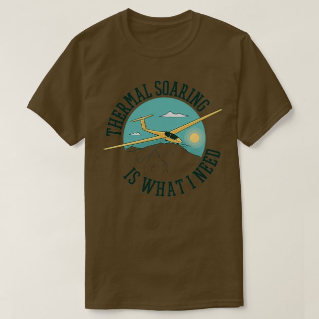SAILPLANE Pilot Gift T Shirt (Design framsida)