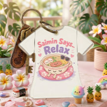 Saimin Säger Slappna Av Kawaii Akryl Ornament