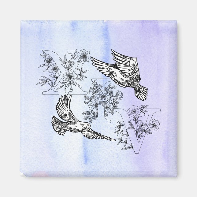 Saint 14 Dove Magnet (Framsidan)