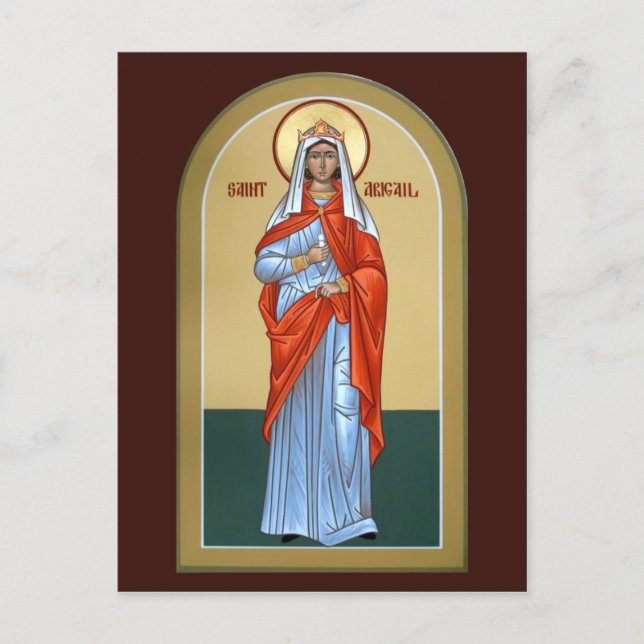 Saint Abigail Prayer-kort Vykort (Framsida)