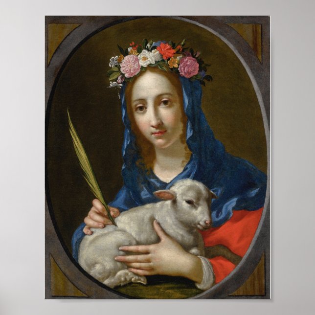 Saint Agatha (av Cesare Dandini) Poster (Framsidan)