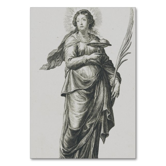 Saint Agatha of Sicily Bordsnummer (Framsidan)