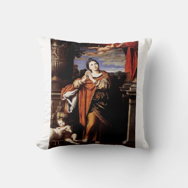 Saint Agnes av Domenico Zampieri Kudde (Framsida)
