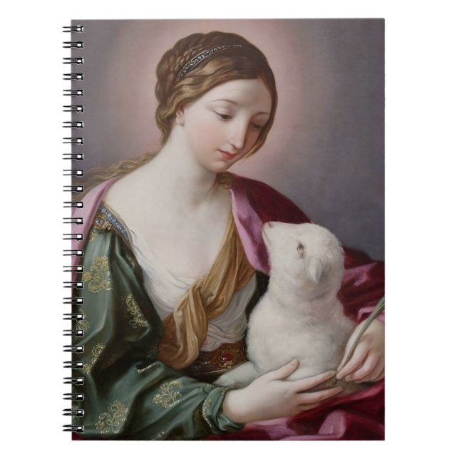 Saint Agnes Catholic Notebook  Anteckningsbok (Framsidan)