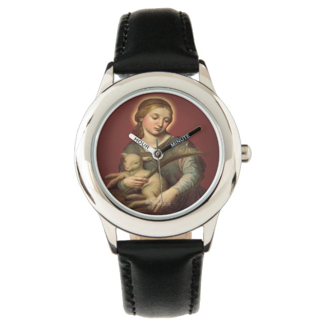 Saint Agnes i Rom Armbandsur (Framsida)