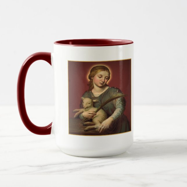 Saint Agnes i Rom Mugg (Vänster)