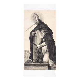 Saint Albert den Underbara och saint Thomas Aquina Reklamkort