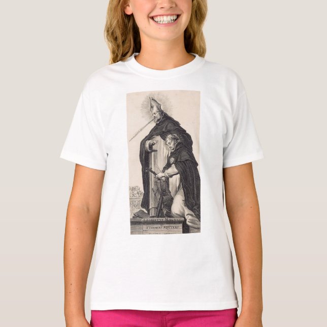 Saint Albert den Underbara och saint Thomas Aquina T Shirt (Framsida)