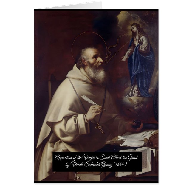 Saint Albert Underbaren Hälsningskort (Framsidan)