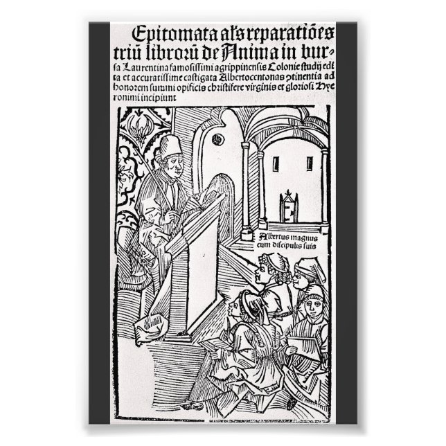 Saint Albertus Magnus Doktor i kyrkan Fototryck (Framsidan)