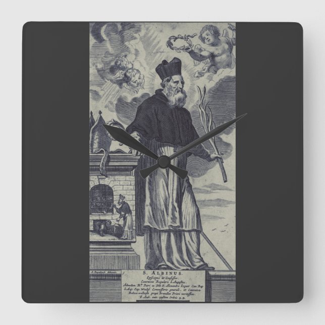 Saint Albinus i Angers Fyrkantig Klocka (Framsida)