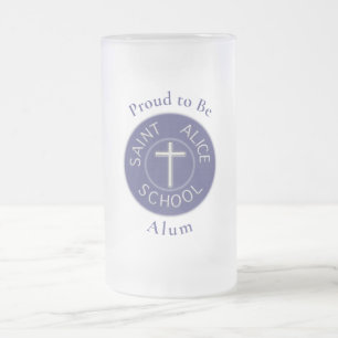Saint Alice Traditionell Lapp Stolt Att Vara Alumn Frostat Ölglas