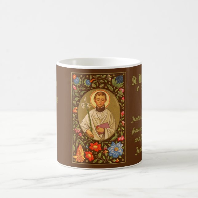 Saint Aloysius Gonzaga (PM 01) Kaffe Mugg 1b (Center)