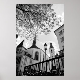 Saint Alphonse kyrka i Luxemburg stad Poster