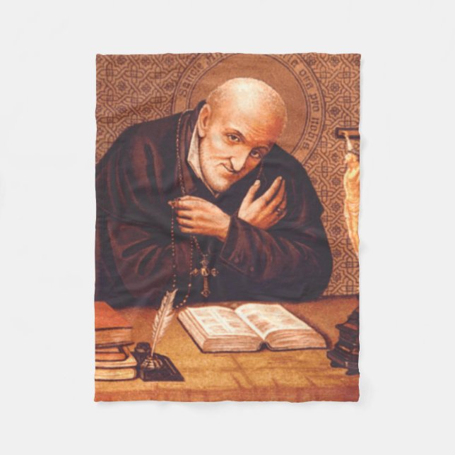 Saint Alphonsus Liguori Fleecefilt (Framsidan)