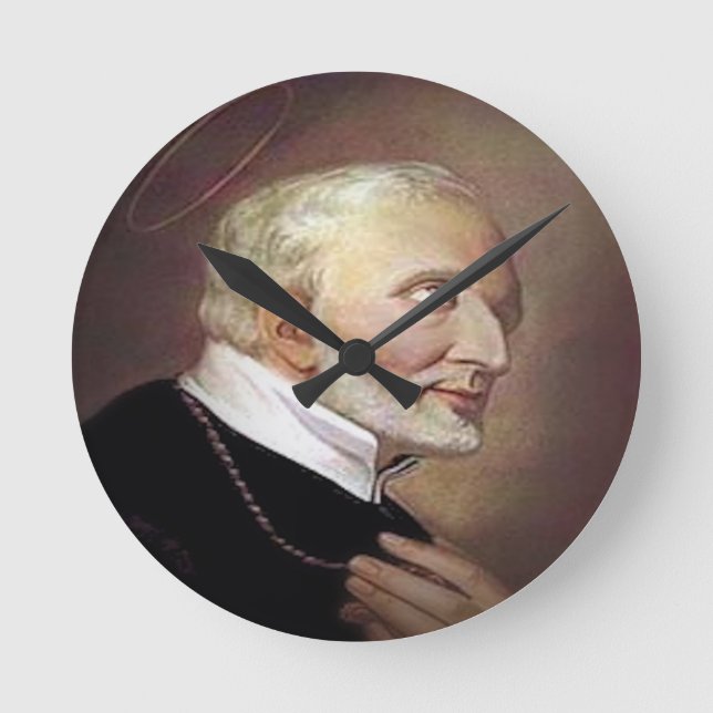 Saint Alphonsus Liguori Rund Klocka (Framsida)