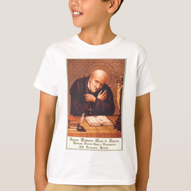 Saint Alphonsus Liguori T Shirt (Framsida)