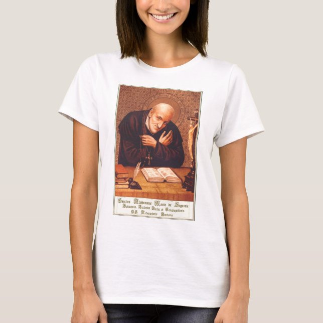 Saint Alphonsus Liguori T Shirt (Framsida)