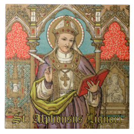Saint Alphonsus Liguori (VVP 005) Kakelplatta