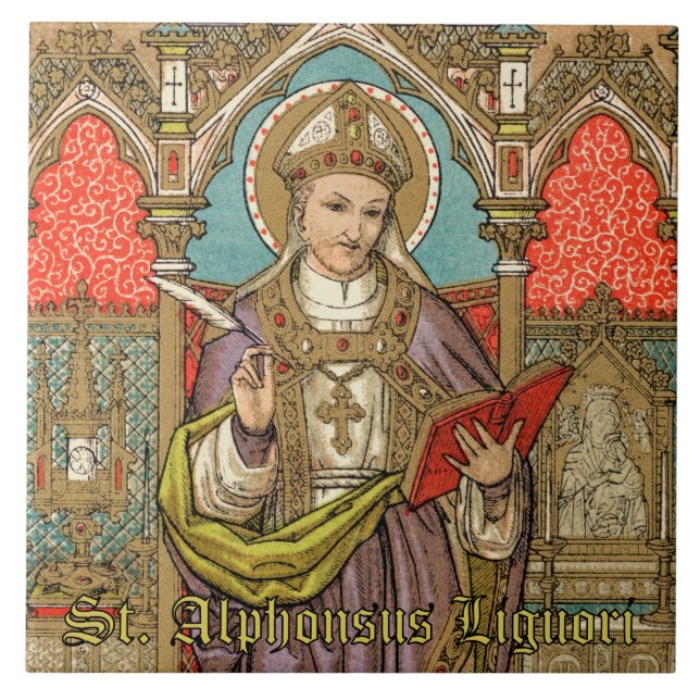 Saint Alphonsus Liguori (VVP 005) Kakelplatta (Framsidan)