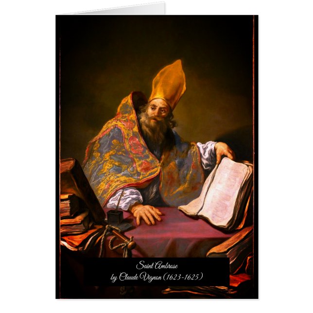 Saint Ambrose i Milano Hälsningskort (Framsidan)
