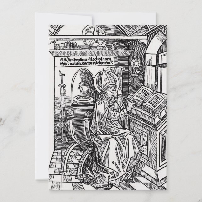 Saint Ambrose i Milano Inbjudningar (Framsida)