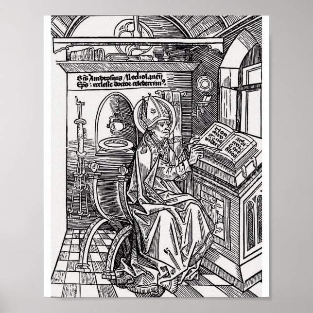 Saint Ambrose i Milano Poster (Framsidan)
